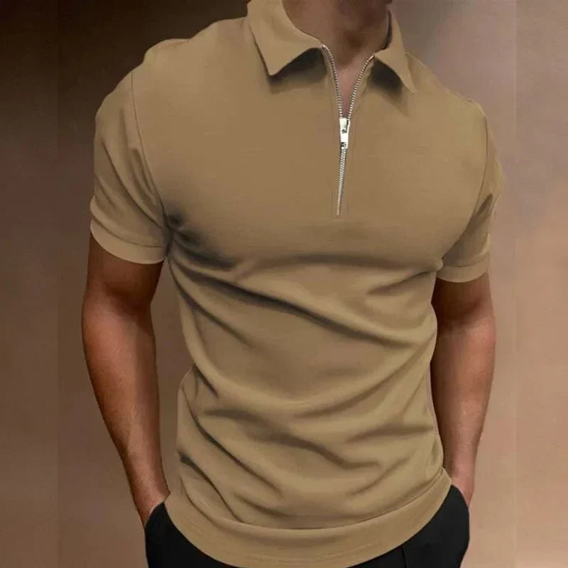 Kyle | Classic Zip Polo Shirt