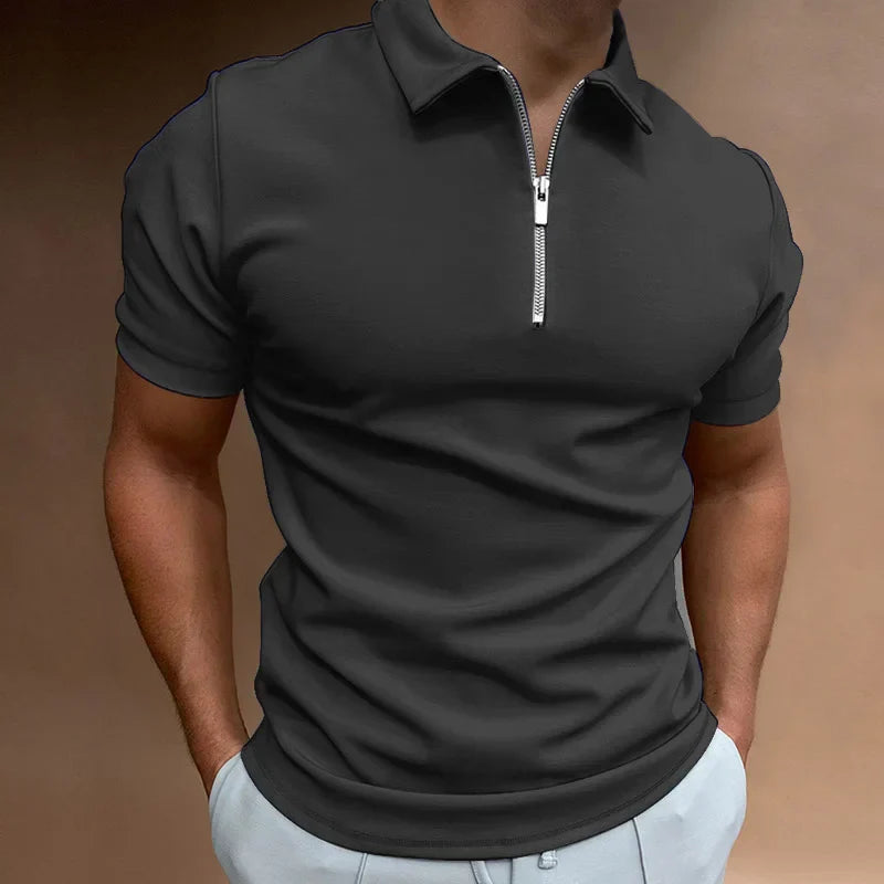 Kyle | Classic Zip Polo Shirt