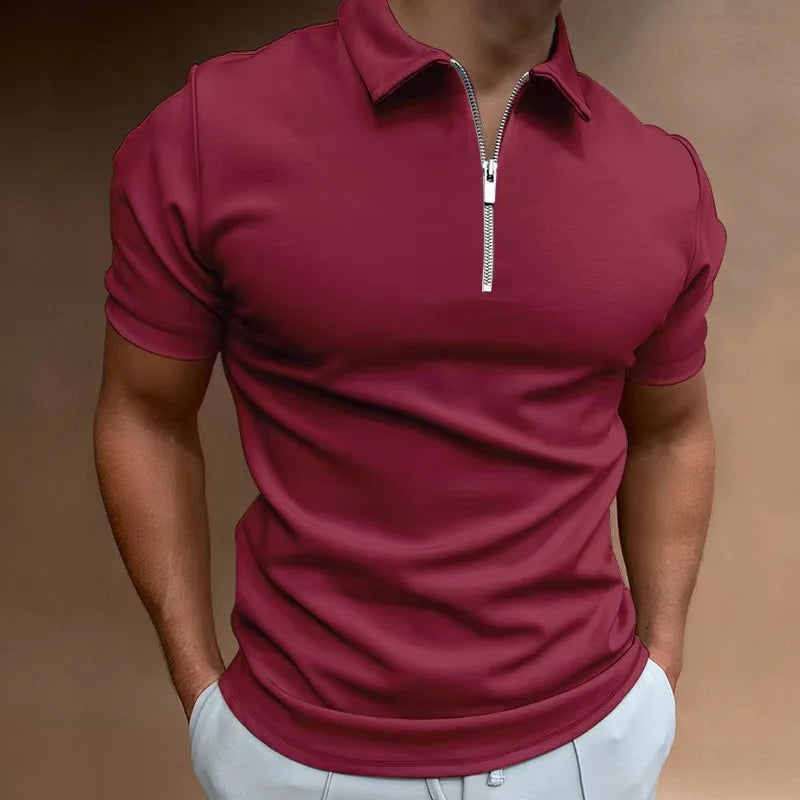 Kyle | Classic Zip Polo Shirt