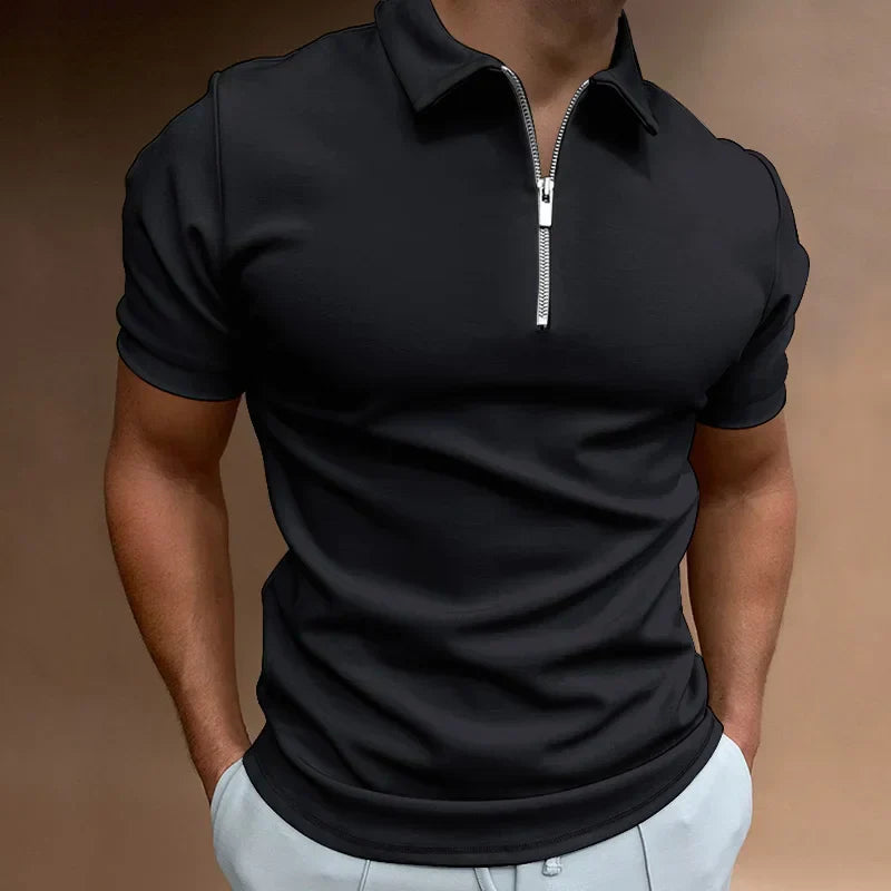 Kyle | Classic Zip Polo Shirt
