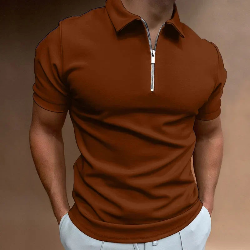 Kyle | Classic Zip Polo Shirt