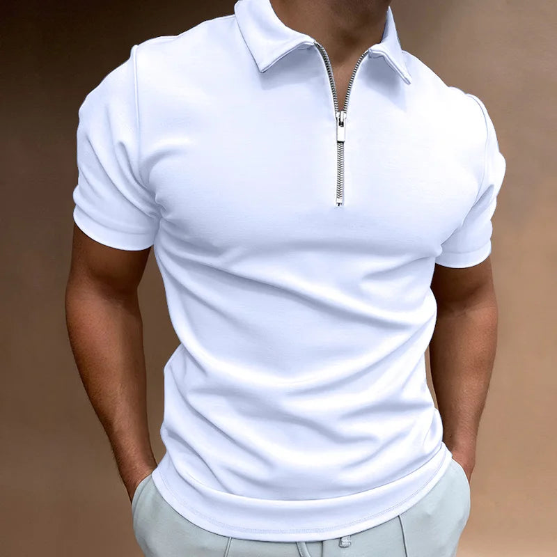 Kyle | Classic Zip Polo Shirt