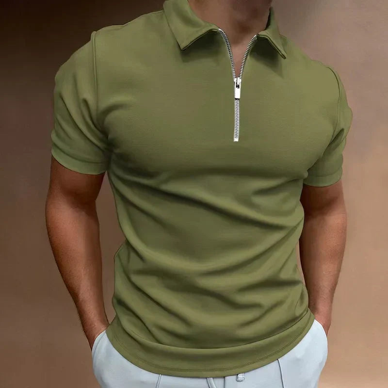 Kyle | Classic Zip Polo Shirt