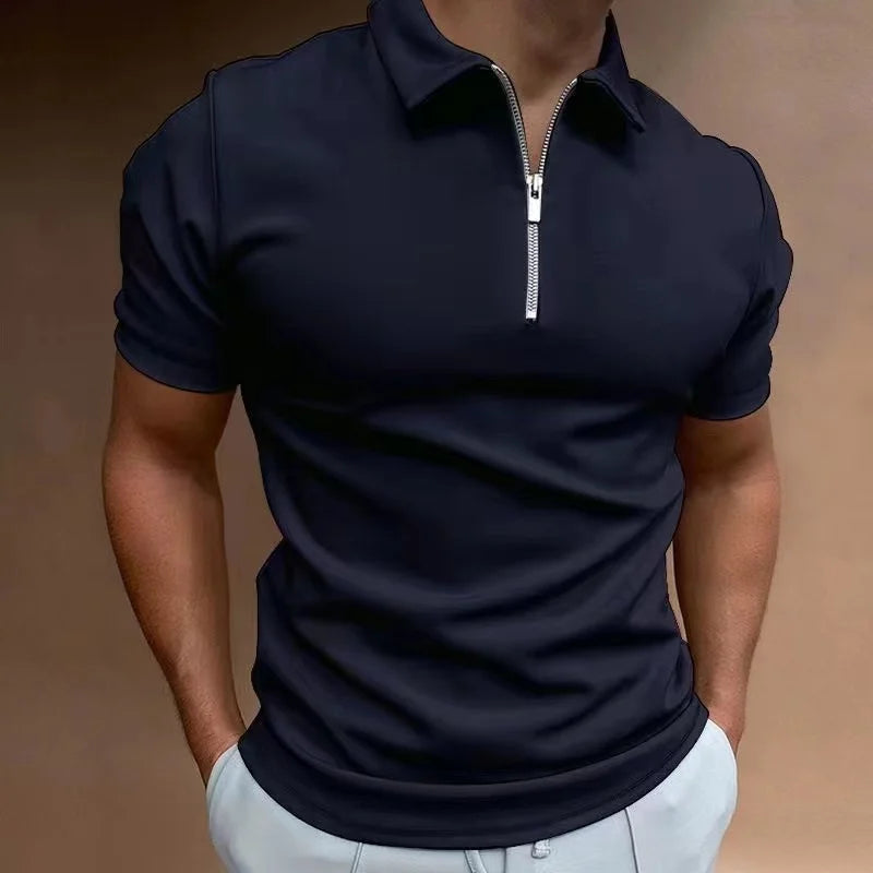 Kyle | Classic Zip Polo Shirt