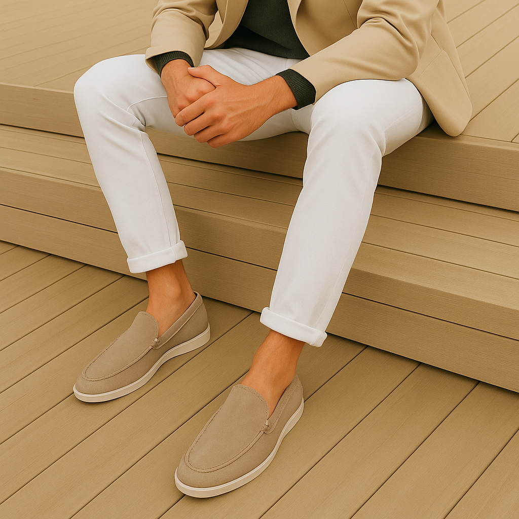 Elegant suede loafers