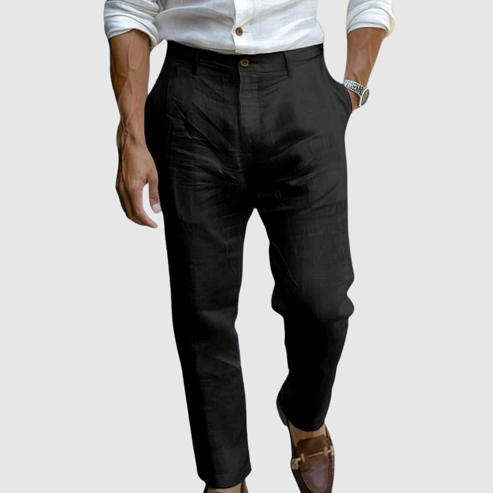 Saint-Tropez Stylish Linen Trousers