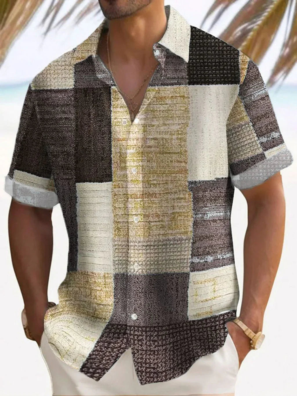 Aaron | Lightweight Patchwork Shirt