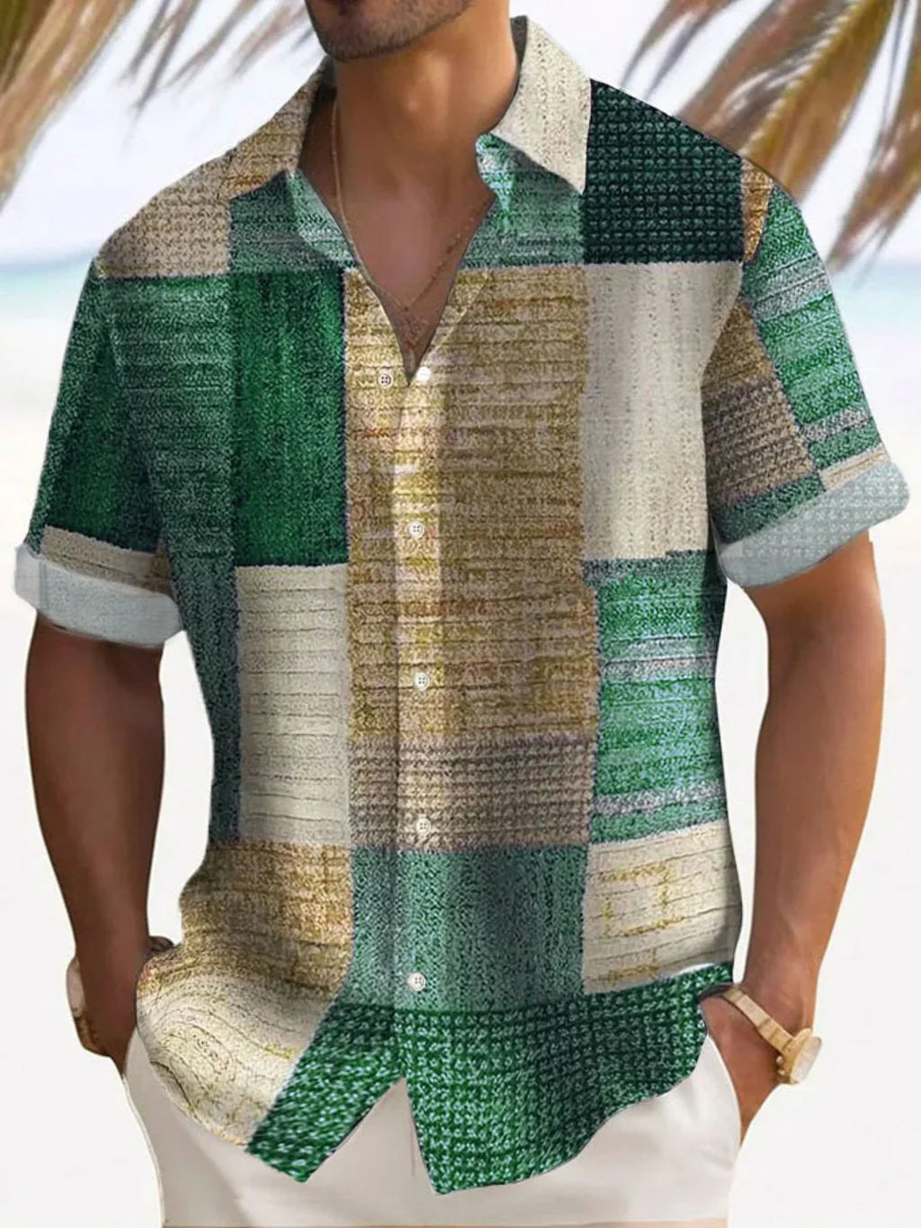 Aaron | Lightweight Patchwork Shirt