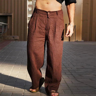 Malik – Wide-Leg Linen Pants