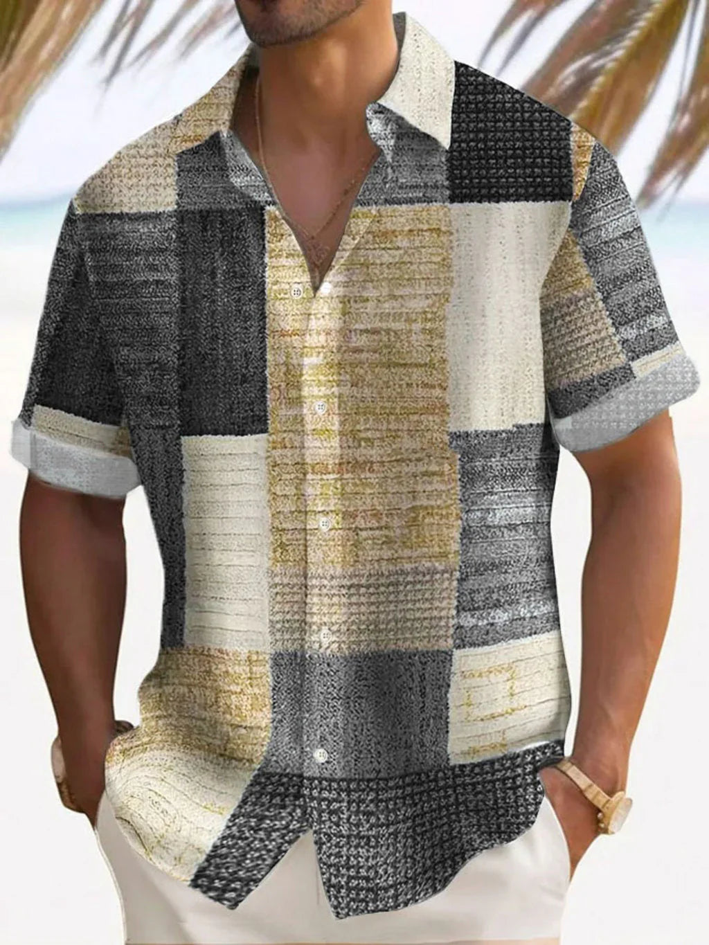 Aaron | Lightweight Patchwork Shirt