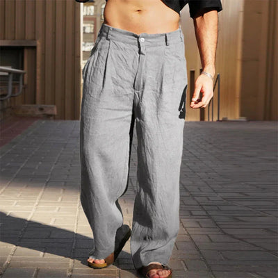 Malik – Wide-Leg Linen Pants