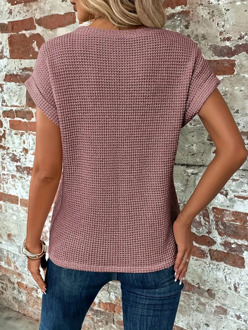 Ellis | Elegant Round Neck Blouse