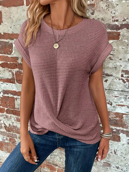 Ellis | Elegant Round Neck Blouse
