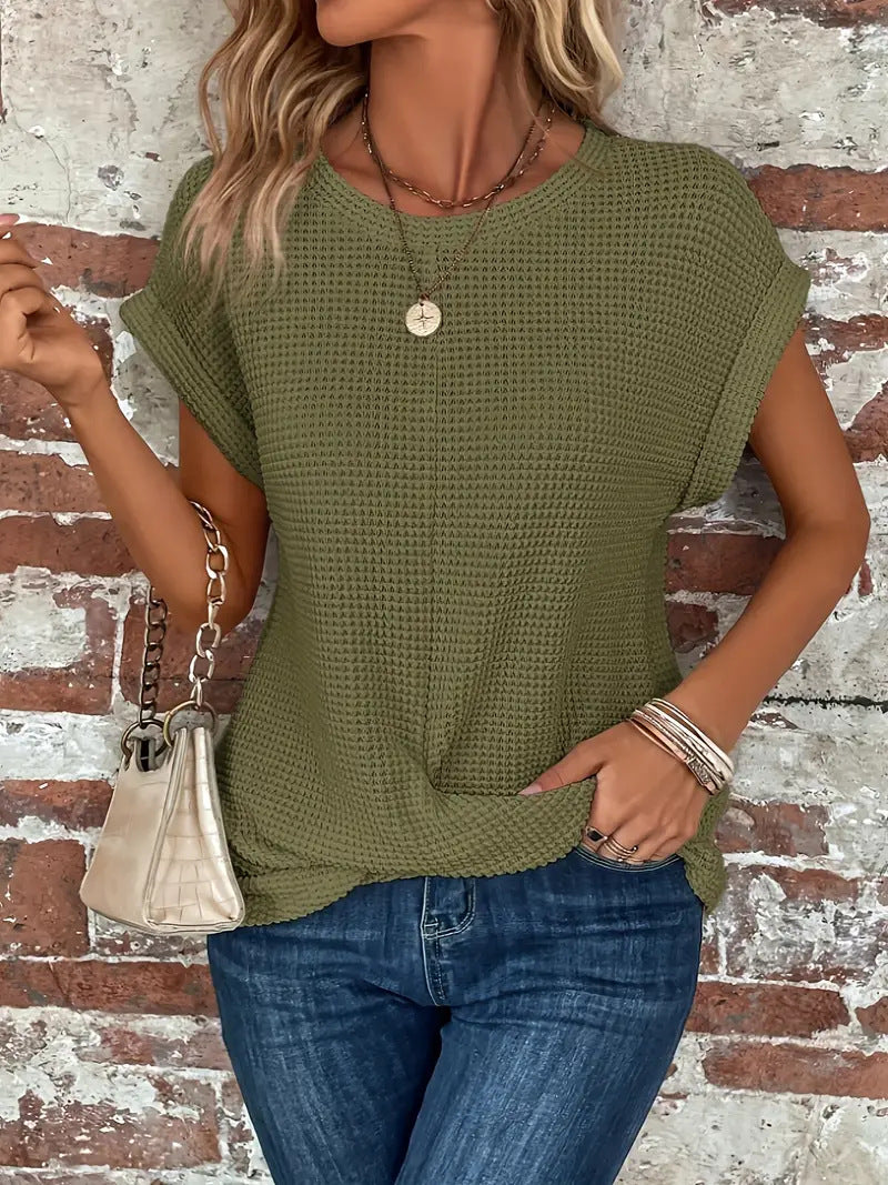 Ellis | Elegant Round Neck Blouse